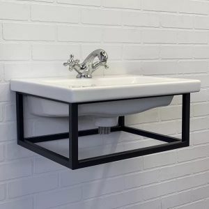 Консоль подвесная Comforty 50 с раковиной COMO Черный муар 00-00013448CF