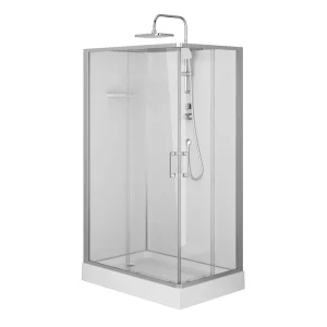 Душевая кабина AM.PM Above 120x80 хромированная белая прозрачная W9XC-403-12080MT