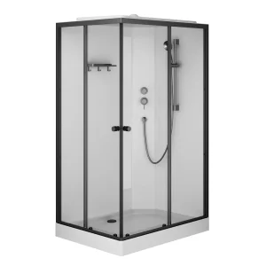 Душевая кабина AM.PM X-Joy 120x80 Черная белая прозрачная W94C-403-12080BT