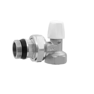 Вентиль настроечный угловой нижний Vieir 1/2" ВР/НР Белый VR284-F