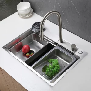 Кухонная мойка из нержавеющей стали ABBER Wasser Kreis 68x46 сатин AF2194SP