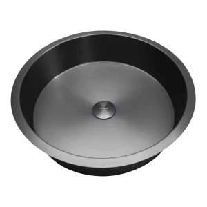 Раковина встраиваемая ABBER Wasser Kreis 43,6x12 оружейная сталь AF2409GM