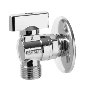 Вентиль для бытовых приборов угловой Vieir Lux Ganzer 1/2"×3/4" НР GZR34