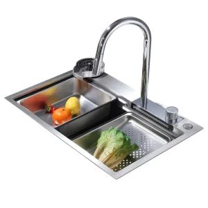 Кухонная мойка из нержавеющей стали ABBER Wasser Kreis 68x46 хром глянцевый AF2194