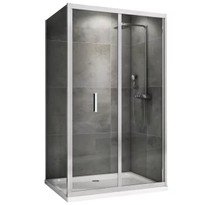 Душевой уголок ABBER Sonnenstrand 100x100x195 профиль хром глянцевый стекло прозрачное AG07100-S100
