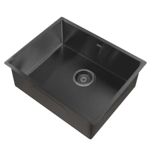 Кухонная мойка из нержавеющей стали ABBER Wasser Kreis 54x44 черный матовый AF2196MB