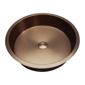 Раковина встраиваемая ABBER Wasser Kreis 43,6x12 розовое золото матовое AF2409MRG