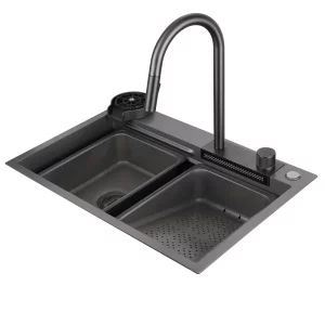 Кухонная мойка из нержавеющей стали ABBER Wasser Kreis 68x46 оружейная сталь AF2194NG