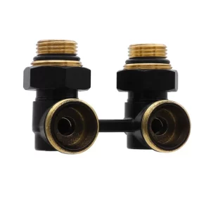 Вентиль для радиатораугловой Vieir 3/4" НР/НР Черный VR309-C