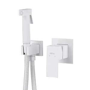 Смеситель для биде ABBER Daheim белый матовый AF8225W