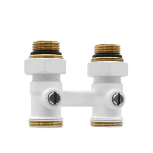 Вентиль для радиатора с шаровым затвором прямой Vieir 3/4" НР/НР Белый VR308-F