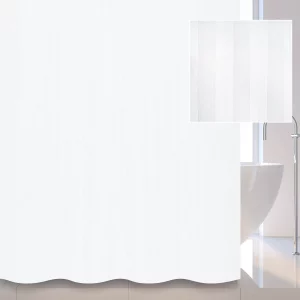 Штора для ванной комнаты с кольцами Savol S-018 180х180 см Белый S-01820W