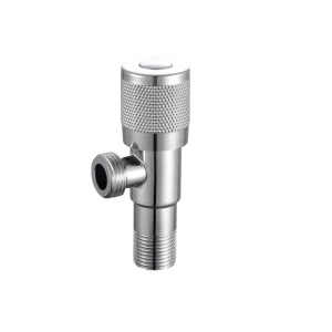 Вентиль угловой с керамической кран-буксой Vieir 1/2"x1/2" НР Хром VER73-L