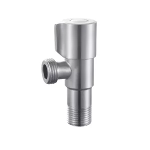 Вентиль угловой с керамической кран-буксой Vieir 1/2"x1/2" НР Нержавеющая сталь VER66