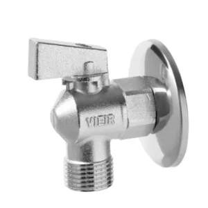 Вентиль угловой для бытовых приборов Vieir 1/2"х3/4" НР Хром матовый VER34