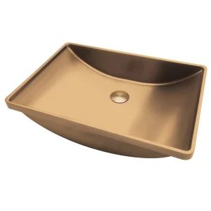 Раковина встраиваемая ABBER Wasser Kreis 51x12,3 розовое золото матовое AF2404MRG
